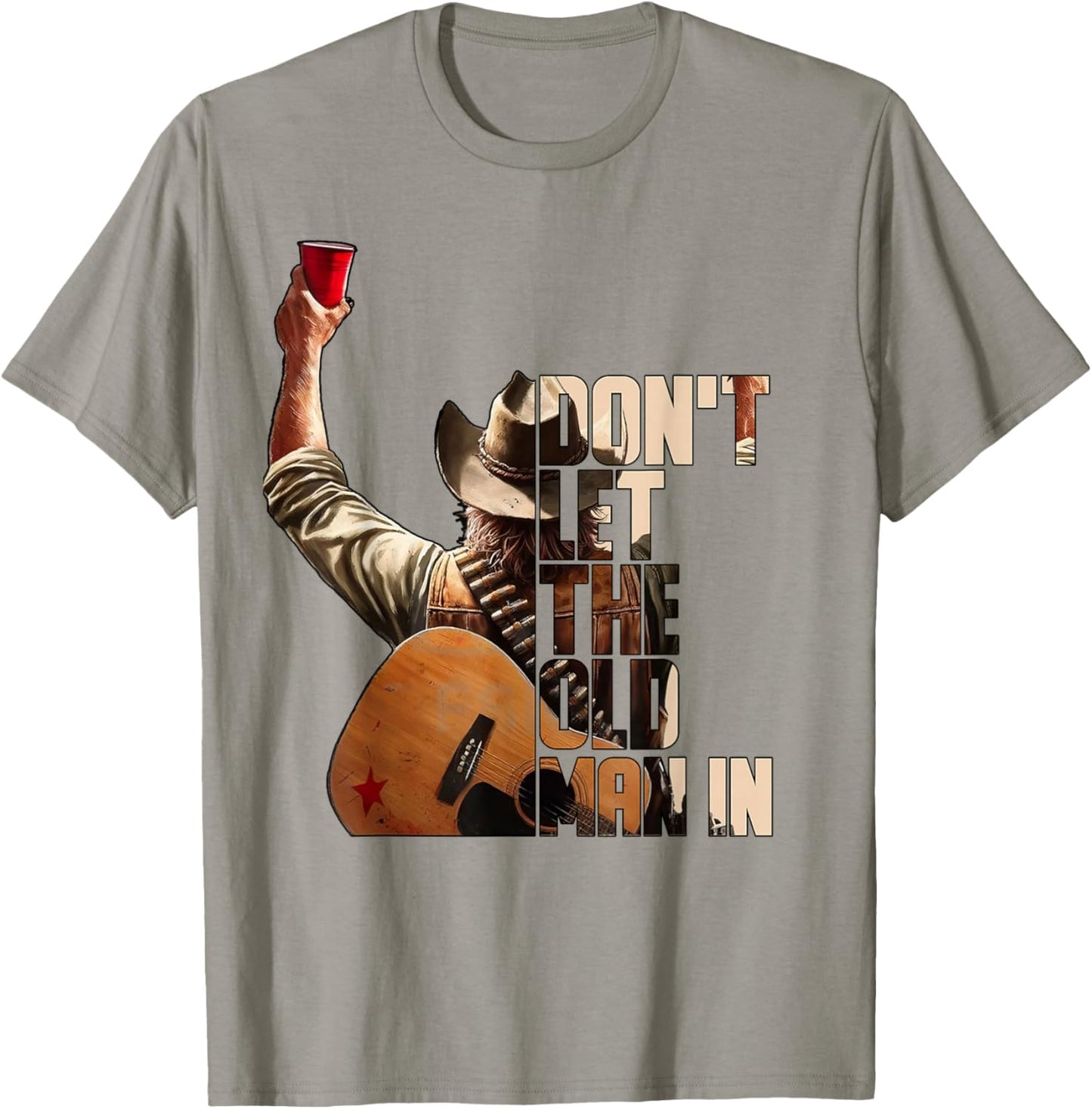 Don't LET The Old Man in White Version T-Shirt - T-Shirt | Sand
