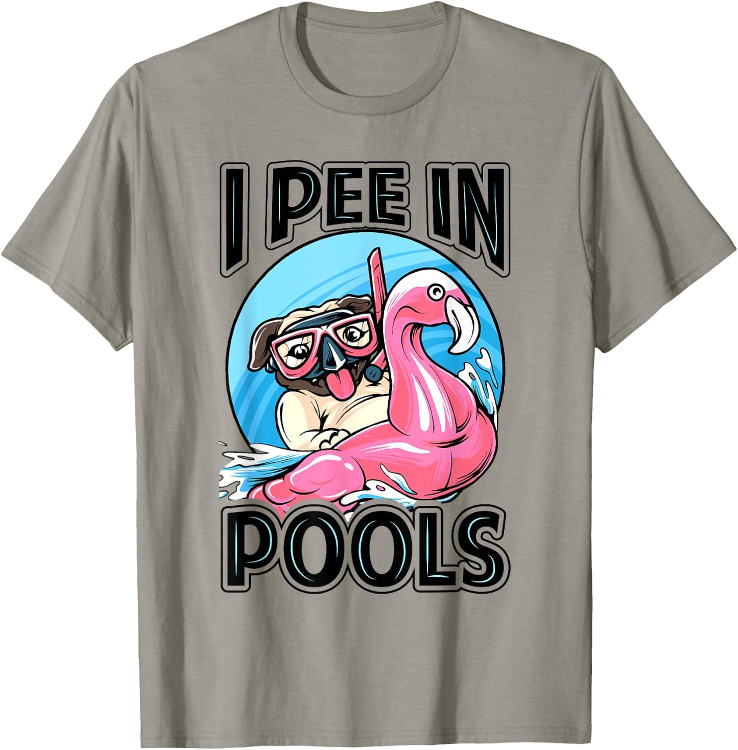 I Pee In Pools - Funny Dog - Swimming Pool Jokes Women Girls Kids T-Shirt - T-Shirt | Sand