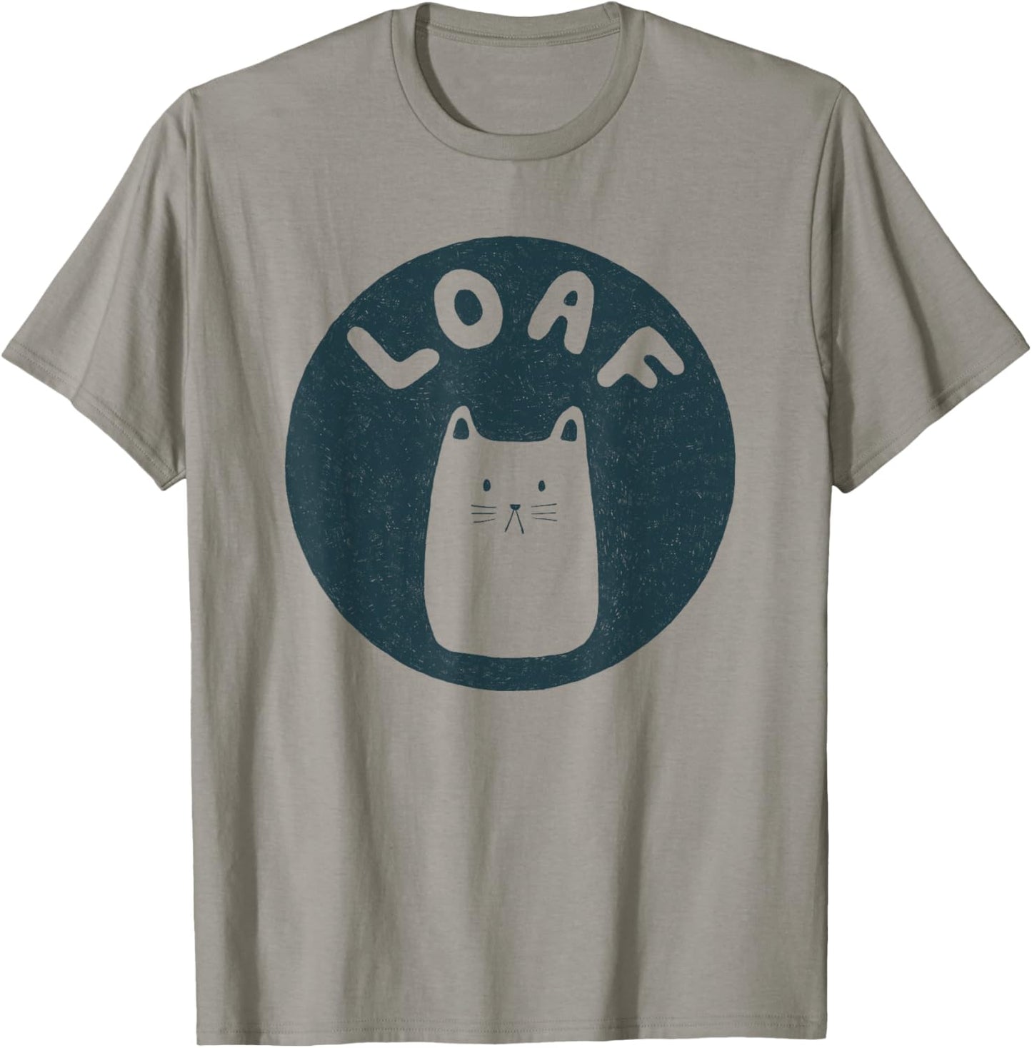 Cute Cat Loaf Illustrated T-Shirt - T-Shirt | Sand
