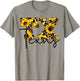 Texas Sunflower Leopard Print Gift T-Shirt - T-Shirt | Sand
