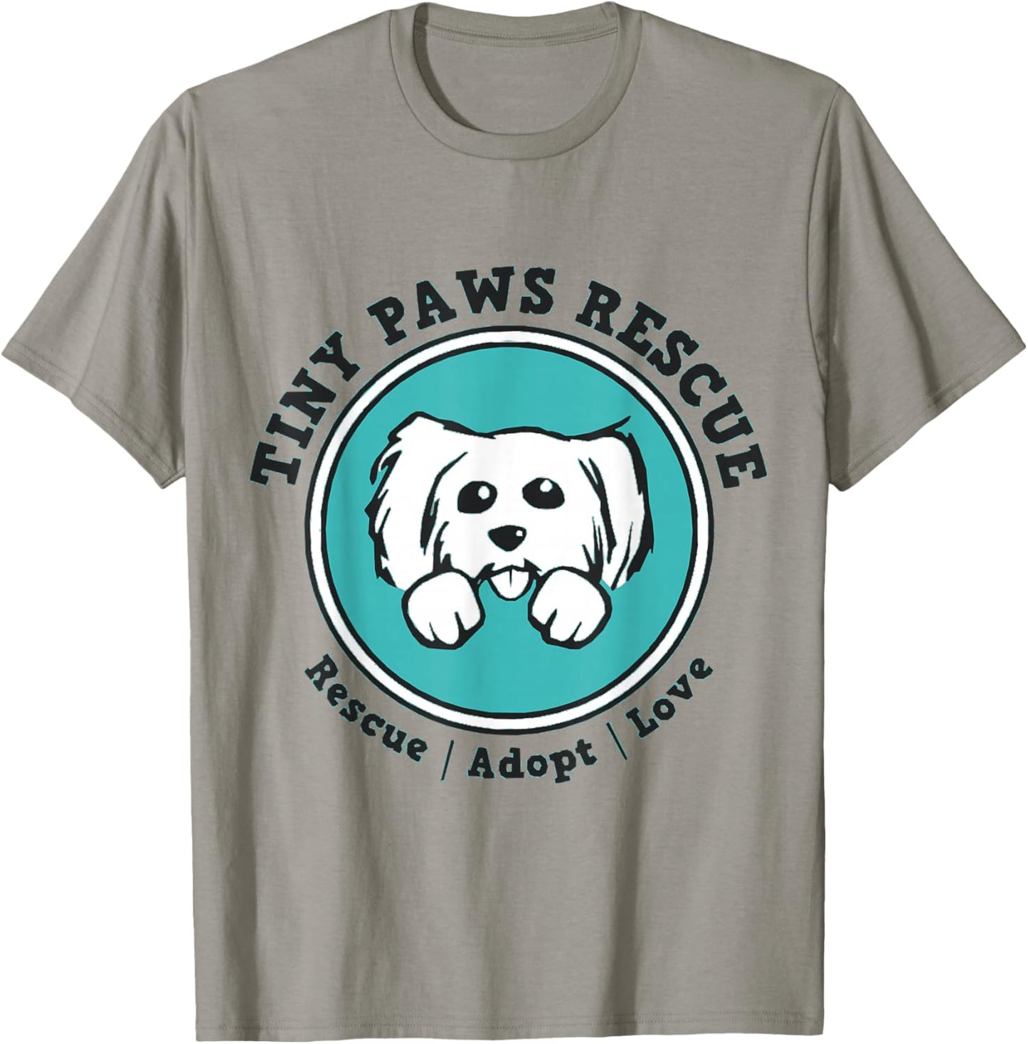 Tiny paws dog logo T-Shirt - T-Shirt | Sand