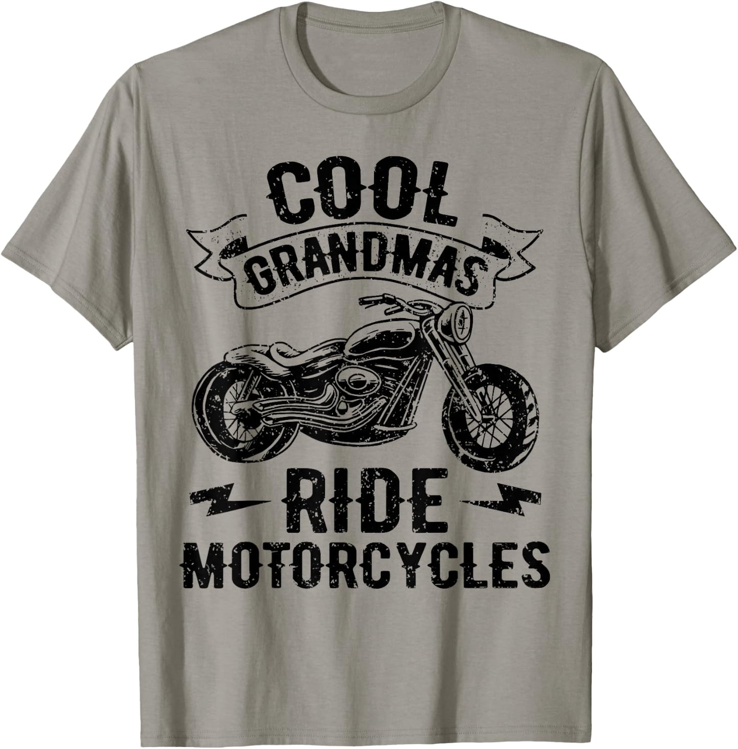 Cool Grandmas Ride Motorcycles Motorcycle Lovers Rider Gift T-Shirt - T-Shirt | Sand