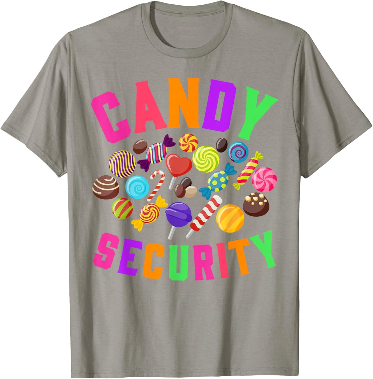 Candy Security Funny Halloween Party Costume Boys Girls Kids T-Shirt - T-Shirt | Sand