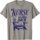 Feral But Still A Nurse Funny Feral Nurse Raccoon Nurse T-Shirt - T-Shirt | Sand
