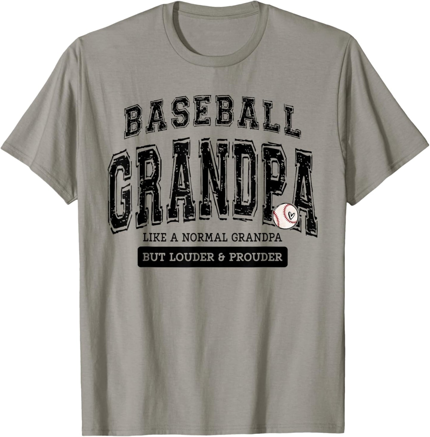 Baseball Grandpa Baseball Father's Day Loud Proud Family T-Shirt - T-Shirt | Sand
