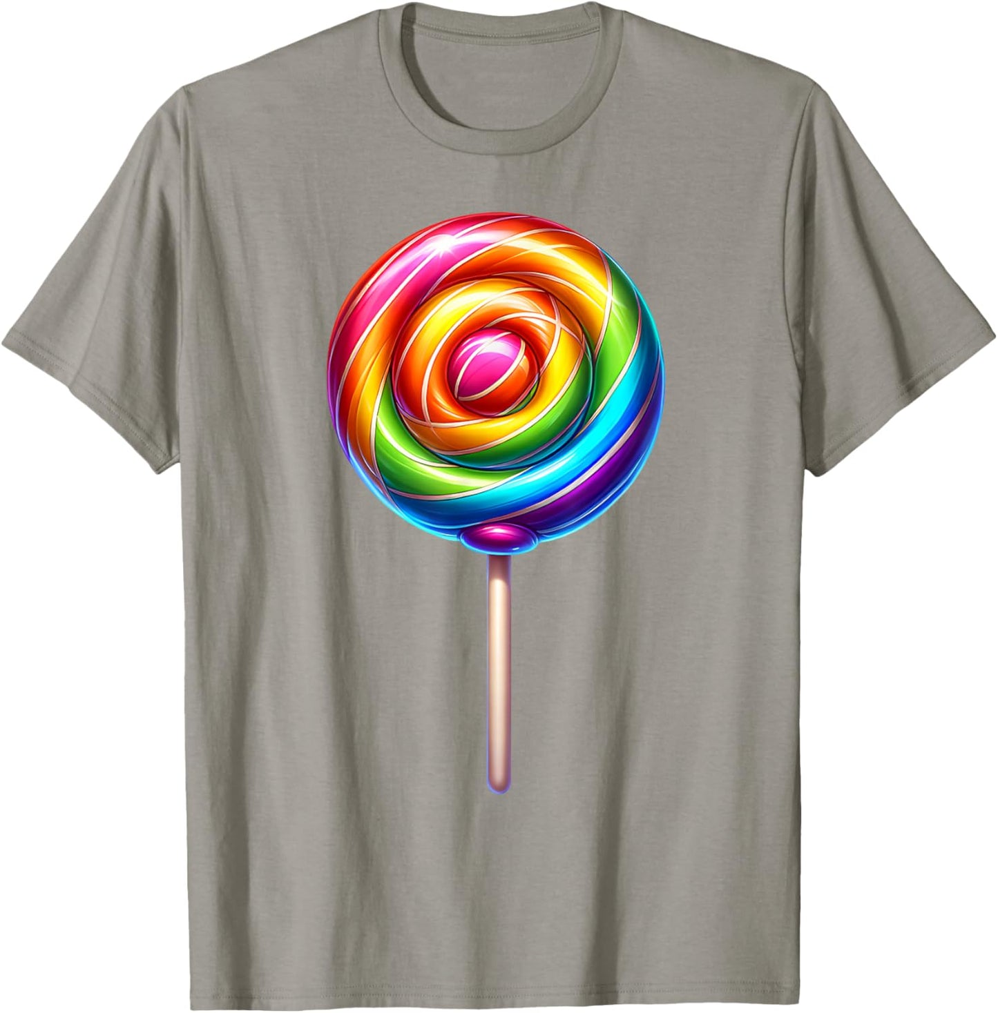 Rainbow Lolipop Candy T-Shirt - T-Shirt | Sand