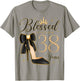 Blessed By God For 38 Years Old 38th Birthday Party Queen T-Shirt - T-Shirt | Sand