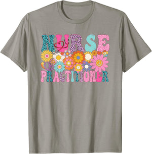 Nurse Practitioner Week Groovy Appreciation Day T-Shirt - T-Shirt | Sand