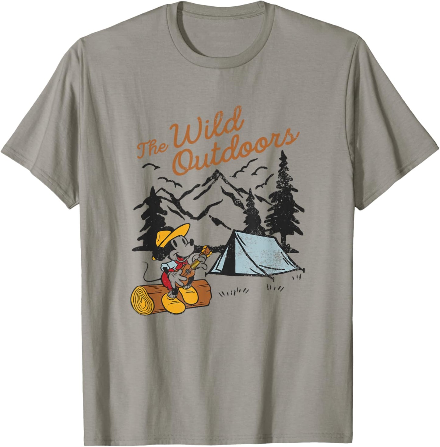Disney Mickey And Friends The Wild Outdoors Mickey Camper T-Shirt - T-Shirt | Sand