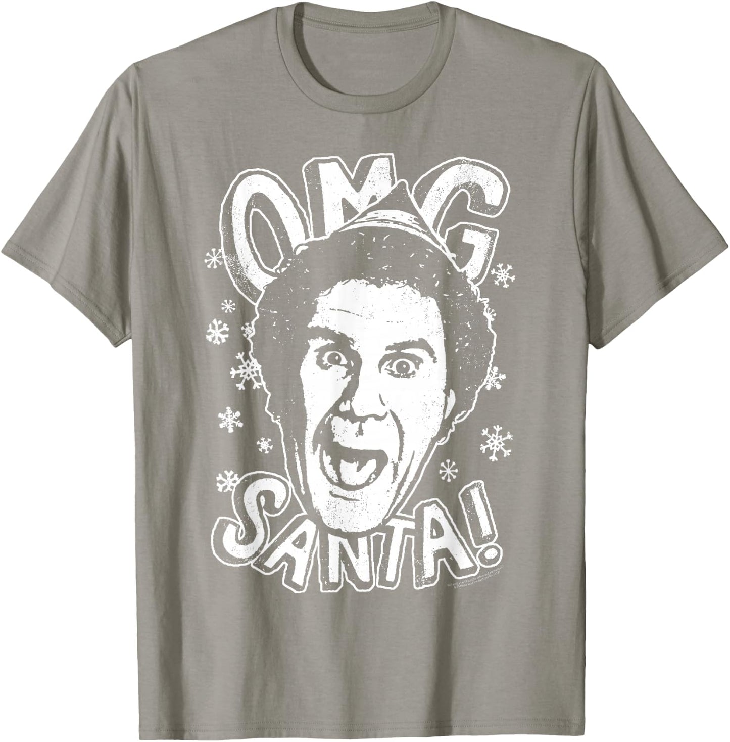 Elf OMG Santa T-Shirt - T-Shirt | Sand