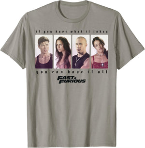 Fast & Furious You Can Have It All Group Shot Panels T-Shirt - T-Shirt | Sand
