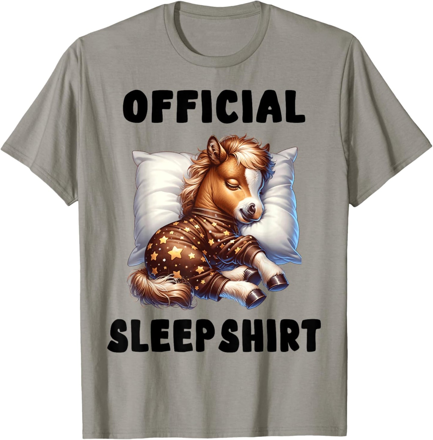 Horse - Official Sleepshirt Pajamas Nightgown T-Shirt - T-Shirt | Sand
