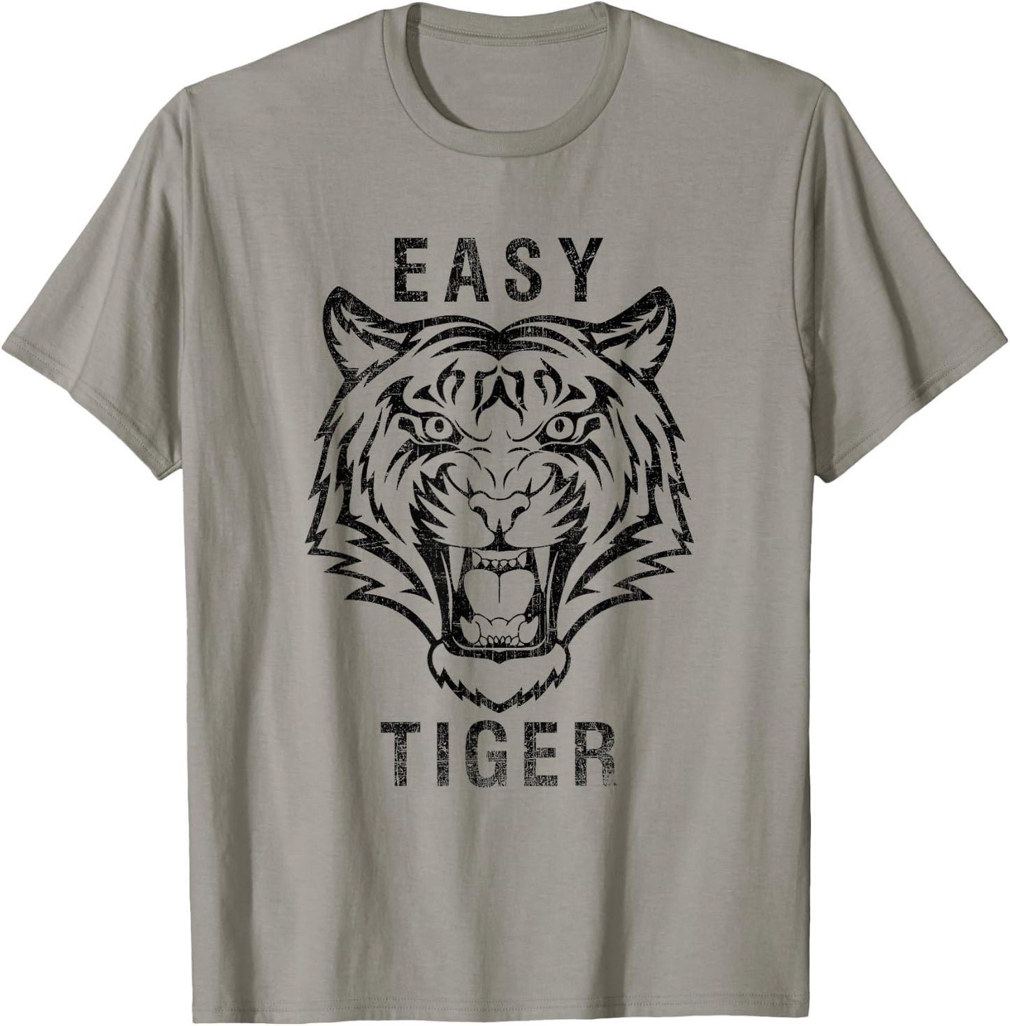 Easy Tiger Cool Tiger Face - Animal Print for Tiger Lovers T-Shirt - T-Shirt | Sand