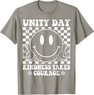 Orange Unity Day Anti Bullying Kindness Takes Courage T-Shirt - T-Shirt | Sand