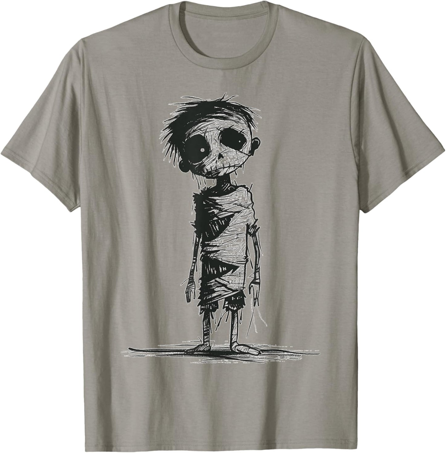 Zombie Costume Halloween Graphic Art Zombie T-Shirt - T-Shirt | Sand