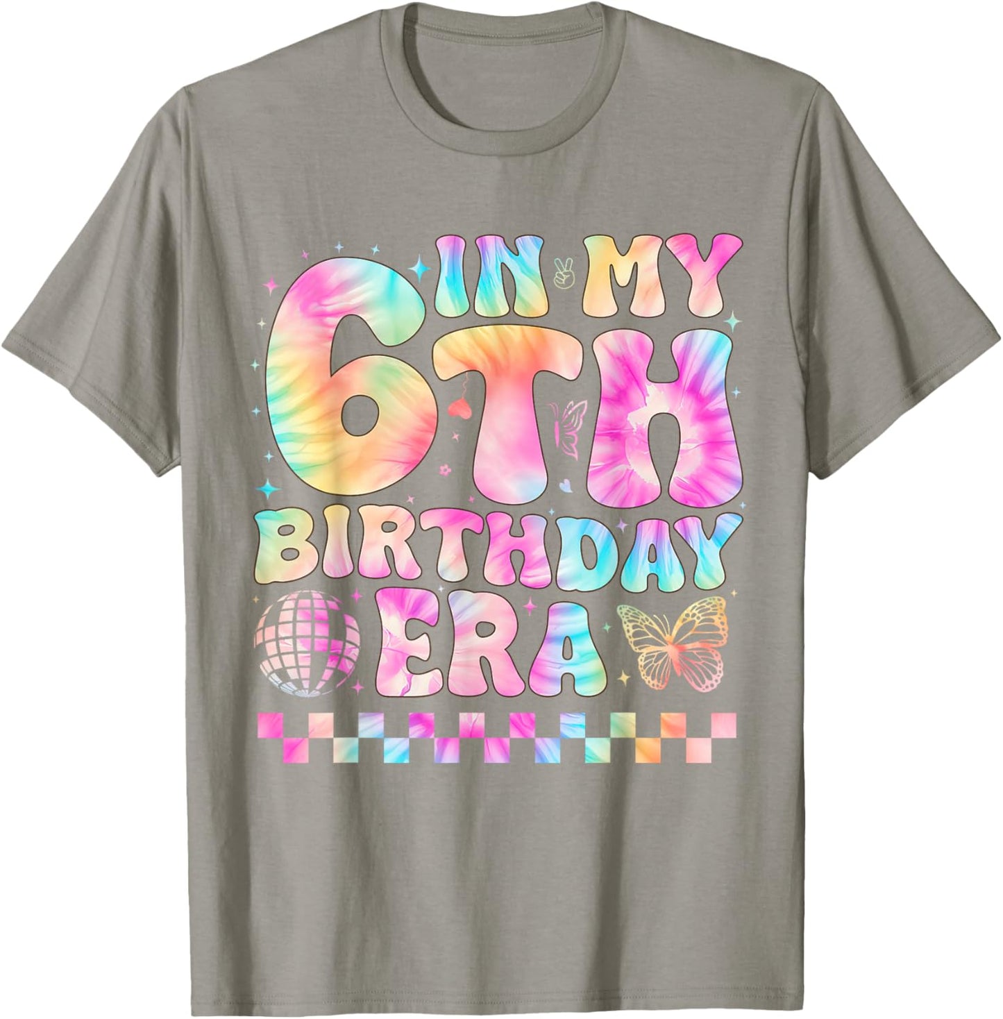 In My 6th Birthday Era Girl Gifts Six Bday 6 Year Old Girl T-Shirt - T-Shirt | Sand