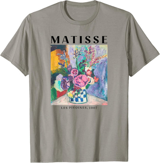Matisse Les Pivoines 1907 Flower T-Shirt - T-Shirt | Sand