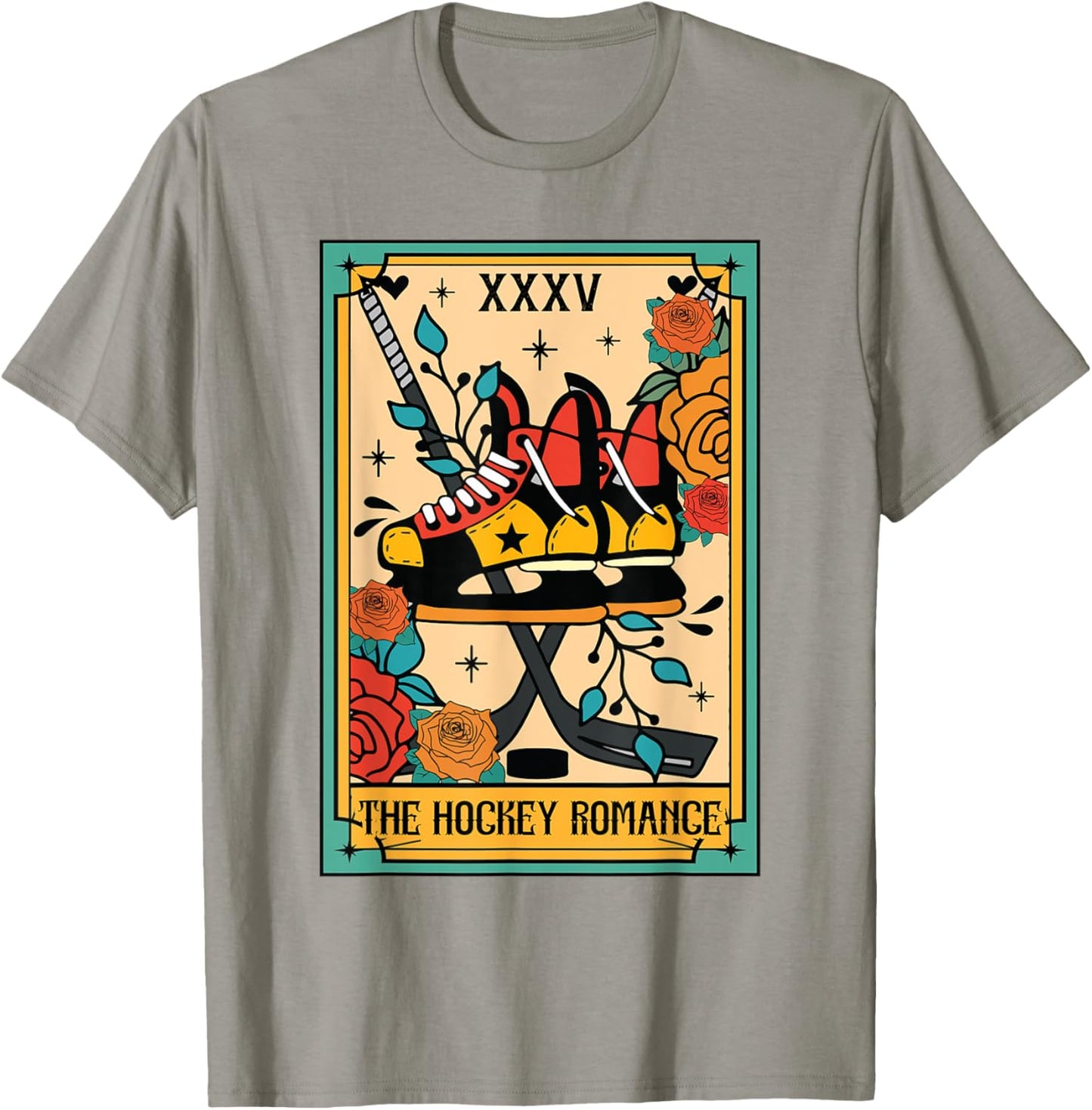 Reading Spicy Book Romance The Hockey Romance Tarot Card T-Shirt - T-Shirt | Sand