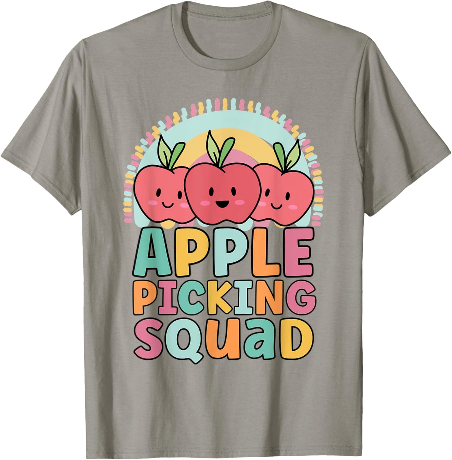 Apples Picking Squad Funny Matching For Girls Summer Fall T-Shirt - T-Shirt | Sand