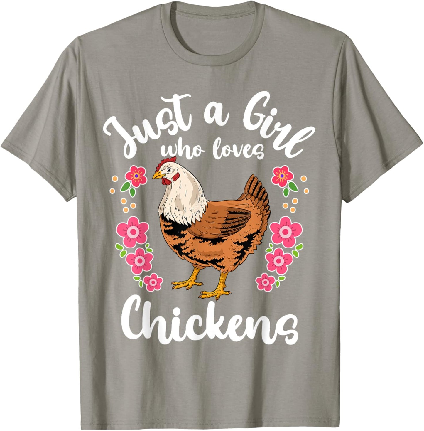Chicken Just a Girl Who Loves Chickens T-Shirt - T-Shirt | Sand