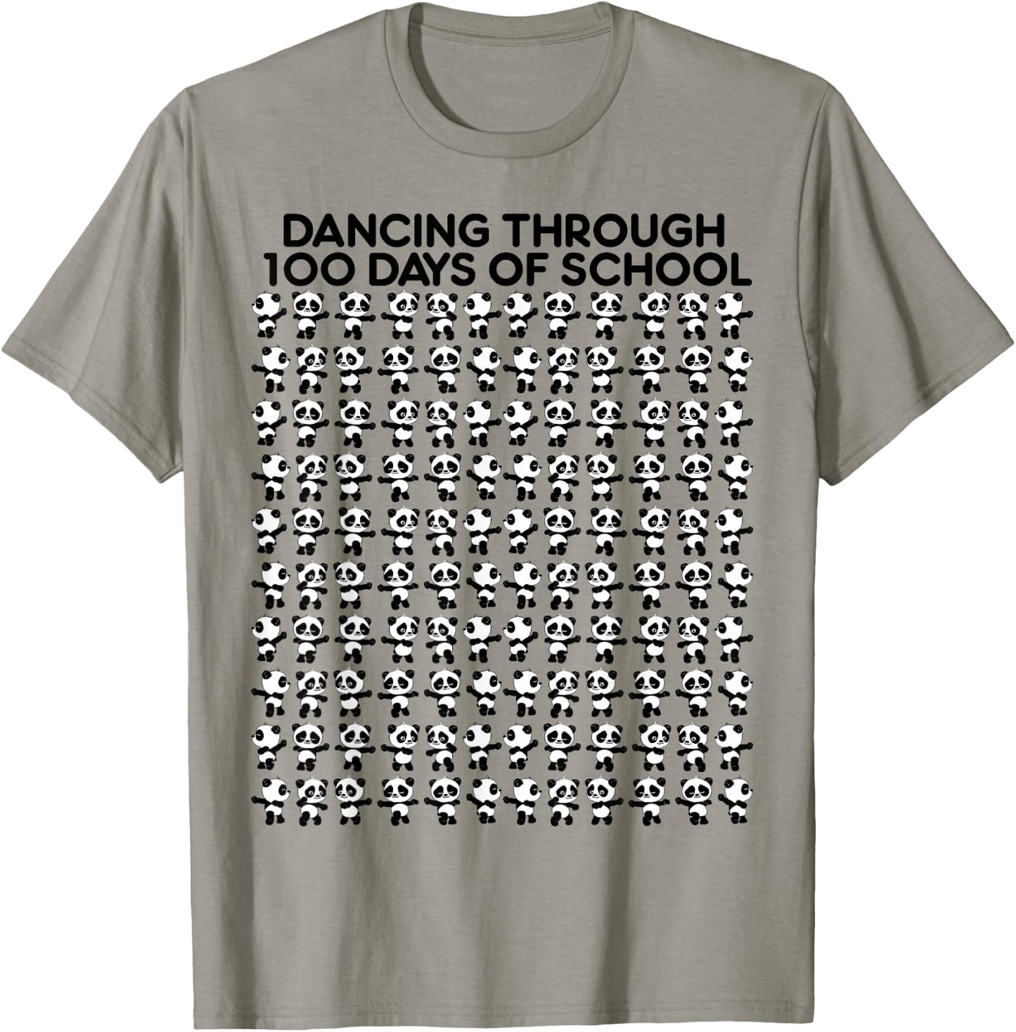 Cute panda dancing 100 days at school children T-Shirt - T-Shirt | Sand