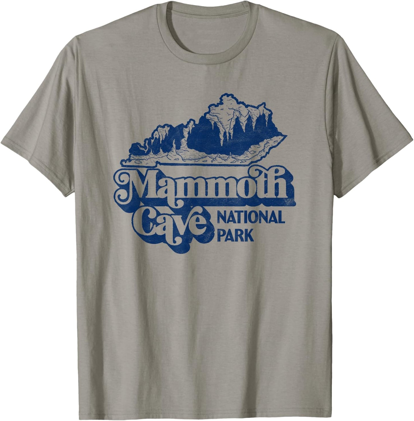 Mammoth Cave National Park Kentucky Cavern Vintage Retro T-Shirt - T-Shirt | Sand