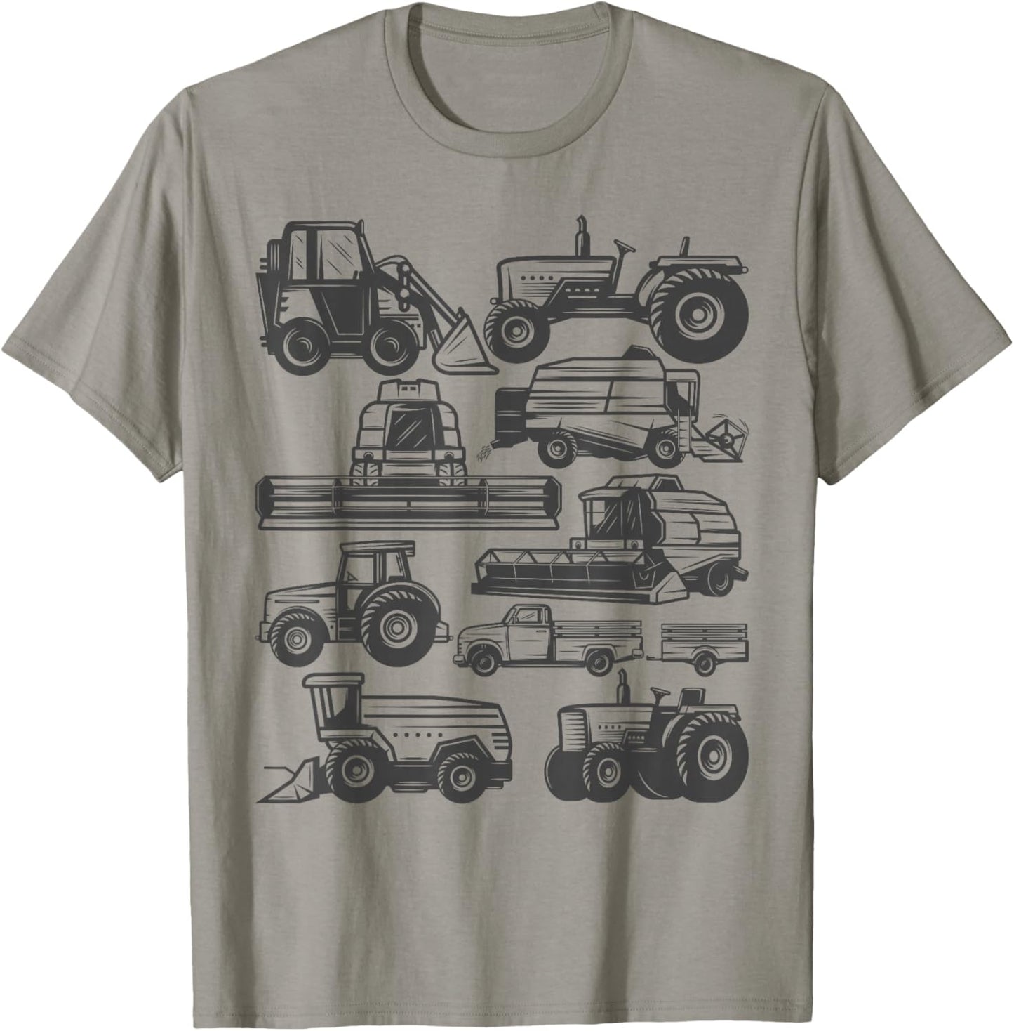Tractor Farmer Farming Trucks Farm Boys Toddlers Girls Kids T-Shirt - T-Shirt | Sand