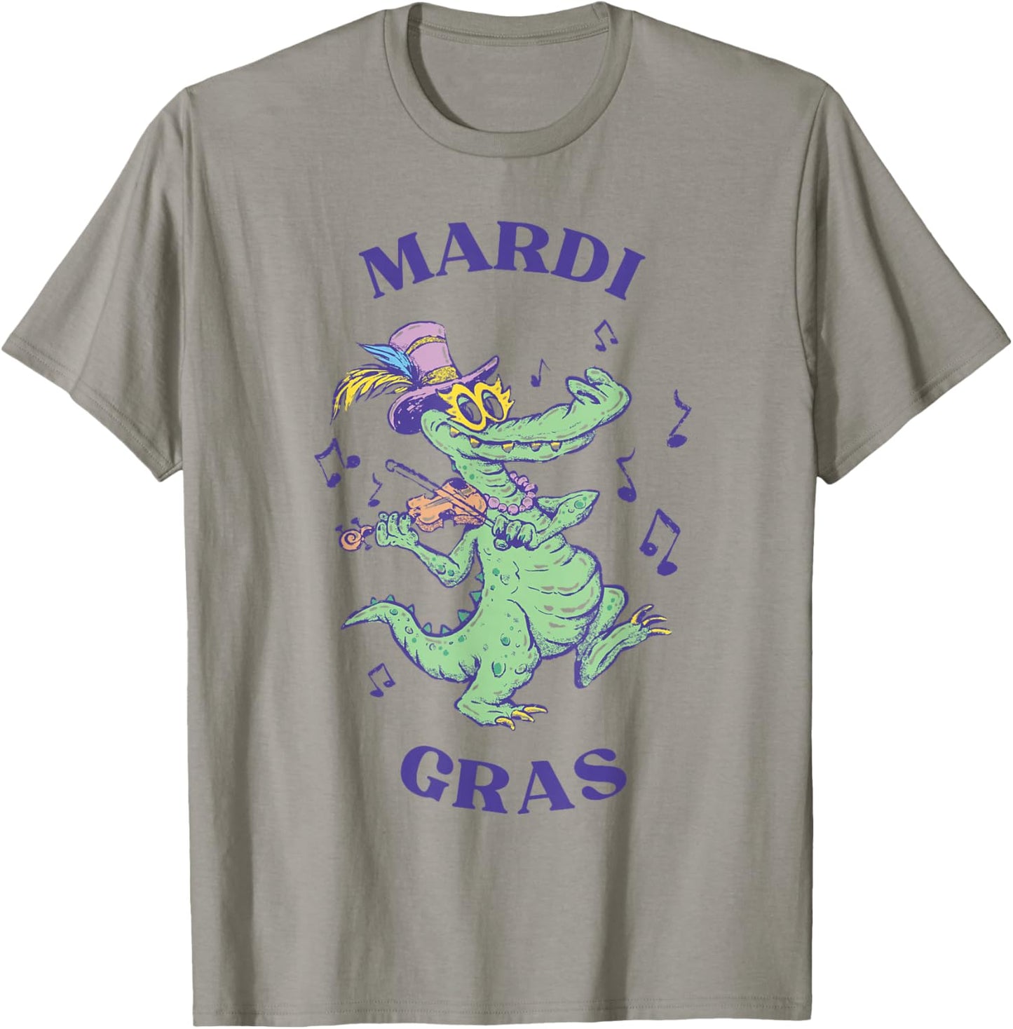 Crocodile Mardi Grawr Costume Mardi Gras Gator Men Women Kid T-Shirt - T-Shirt | Sand