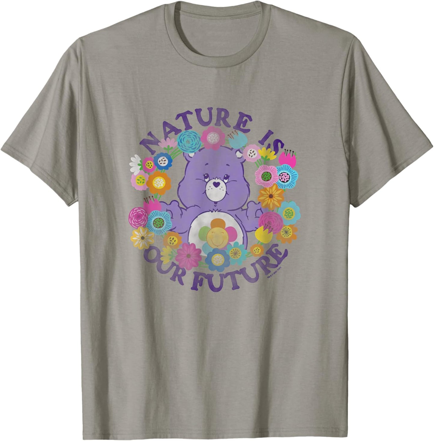 Care Bears Earth Day Nature Is Our Future Harmony Vintage T-Shirt - T-Shirt | Sand