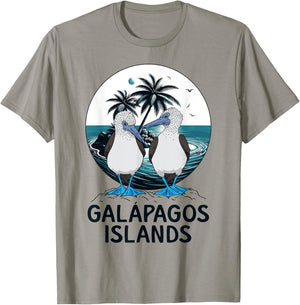 Seabirds Blue Footed Booby Bird Galapagos Islands T-Shirt - T-Shirt | Sand