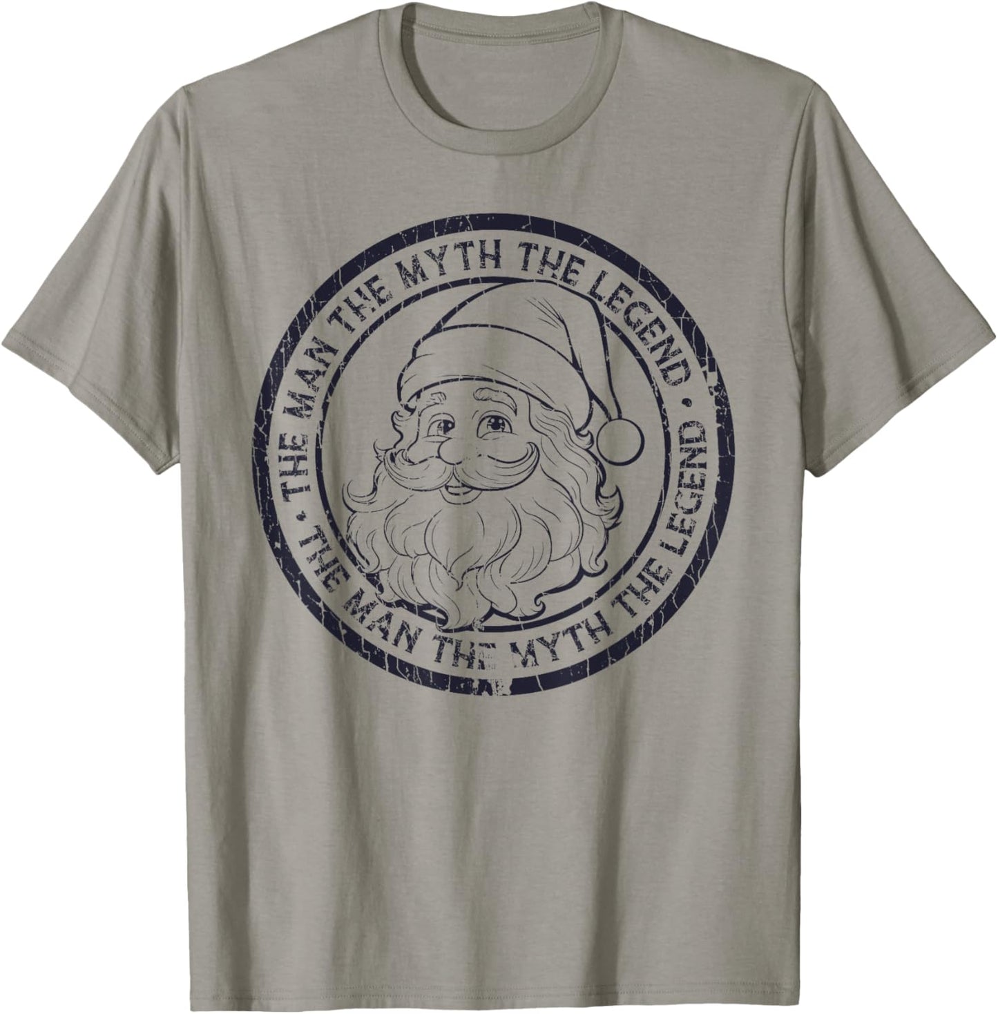 The Man The Myth The Legend Santa Claus Xmas T-Shirt - T-Shirt | Sand