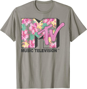 MTV Aloha Flower Logo Graphic T-Shirt - T-Shirt | Sand