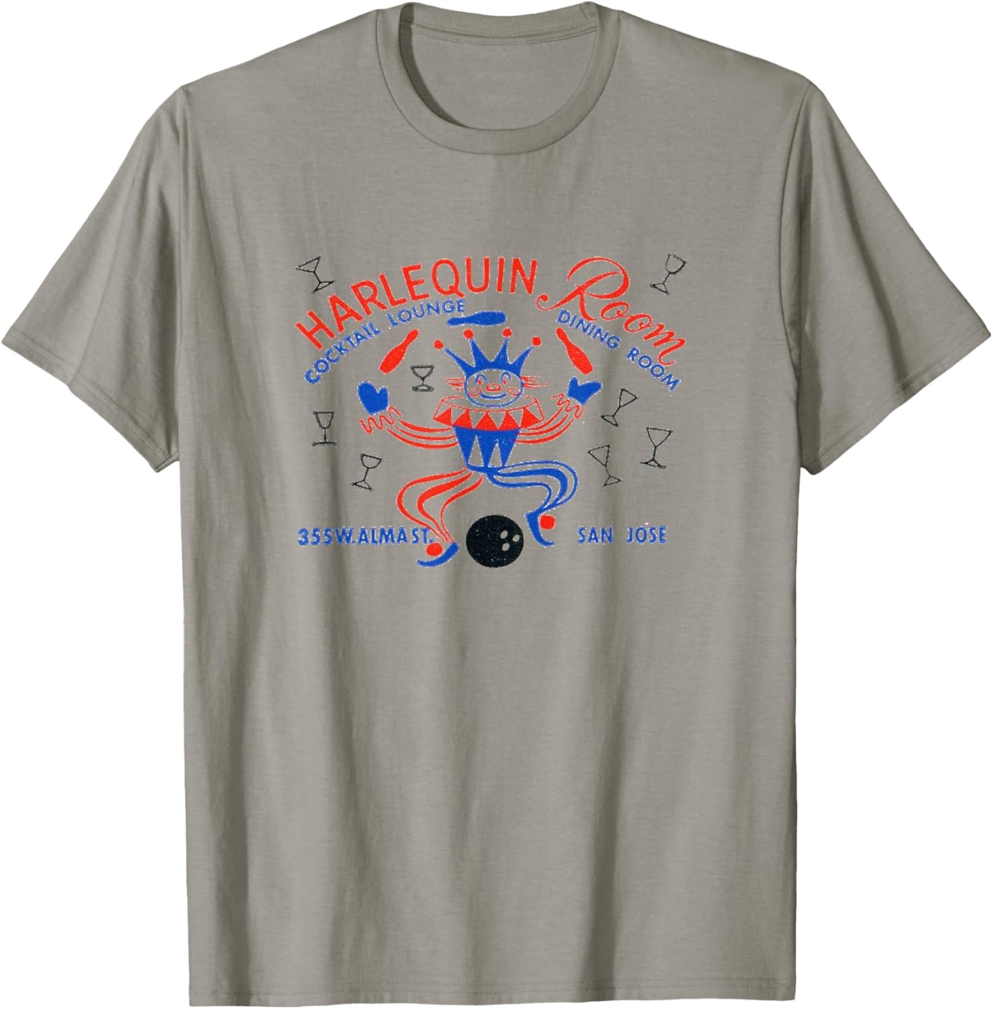 Harlequin Retro California 50s Bar & Lounge Vintage San Jose T-Shirt - T-Shirt | Sand