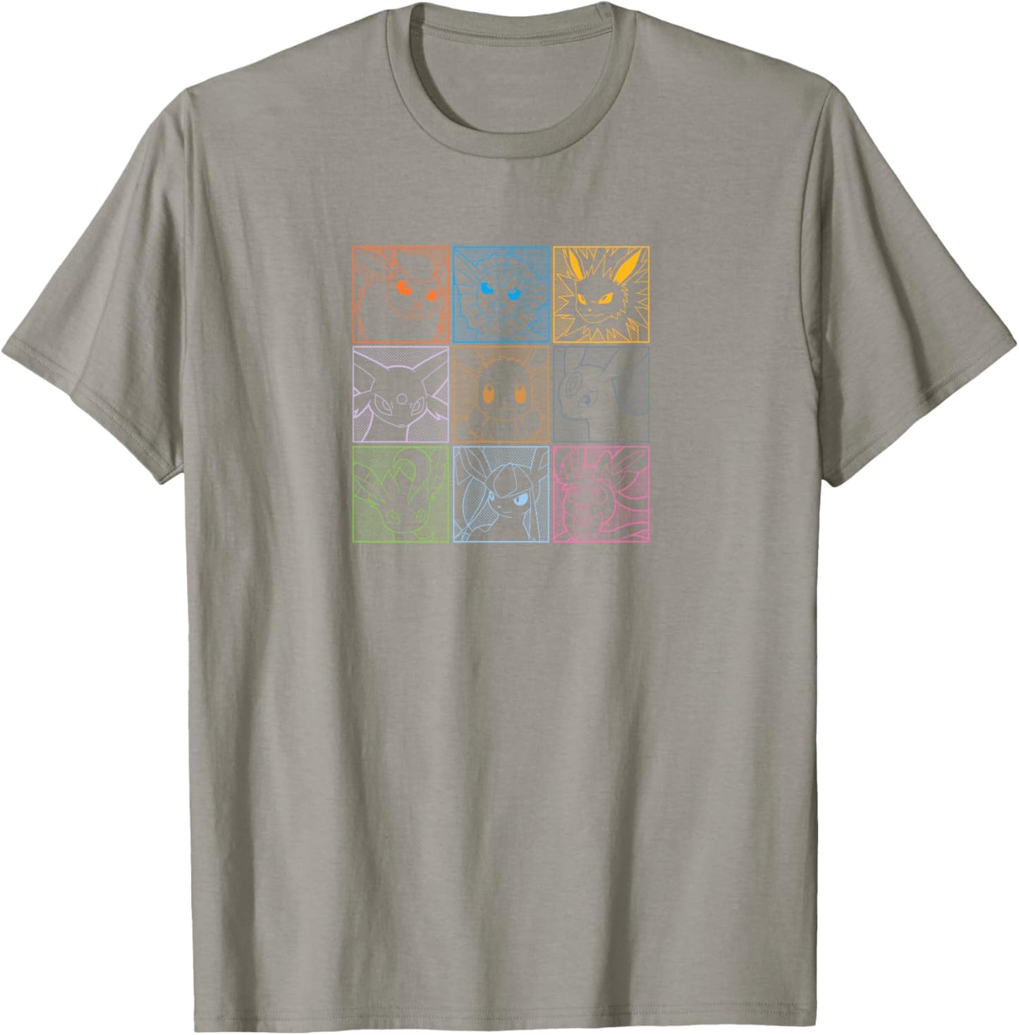 Pokémon Club - Eevee Squares T-Shirt - T-Shirt | Sand