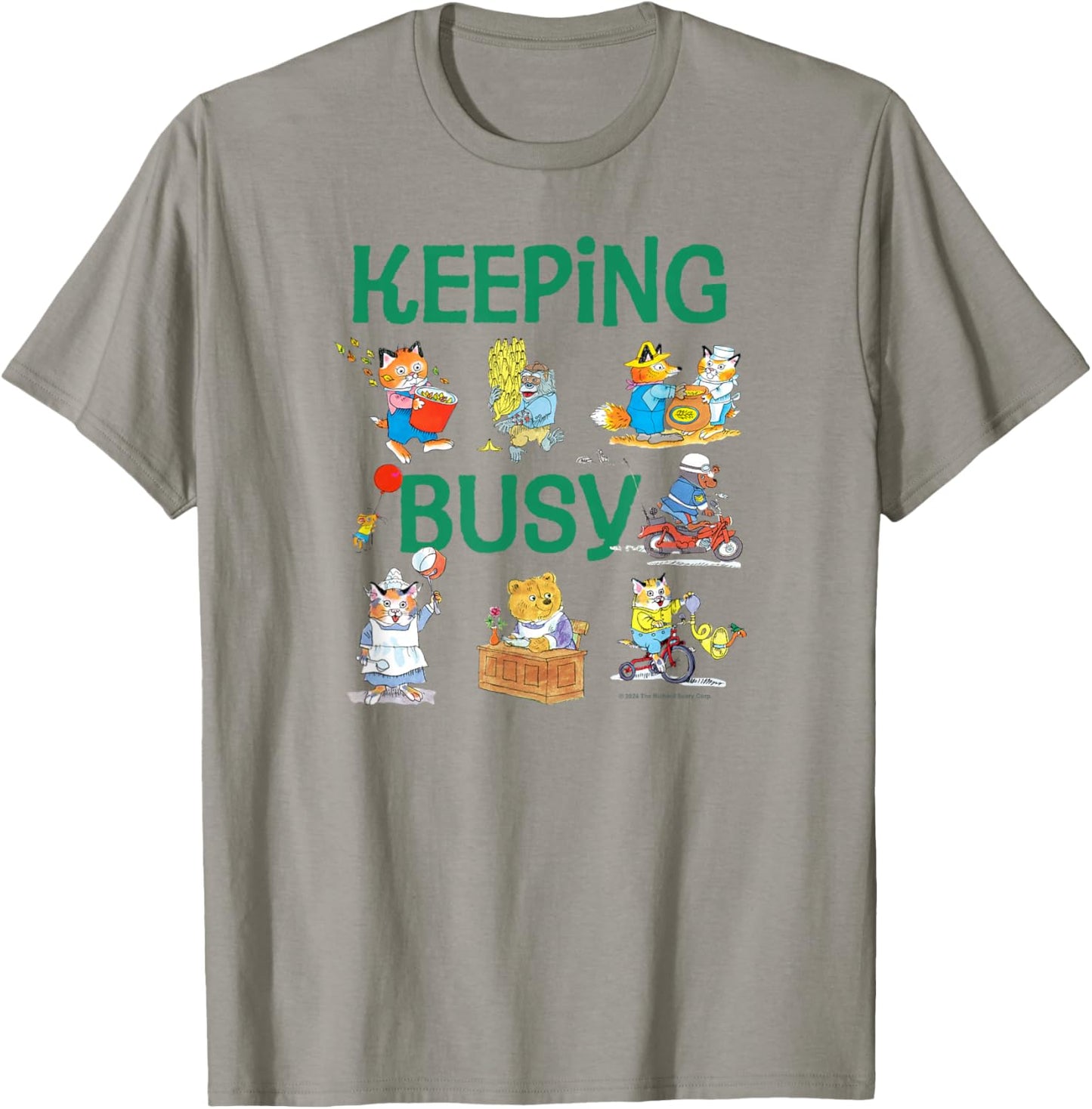 Richard Scarry Keeping Busy T-Shirt - T-Shirt | Sand