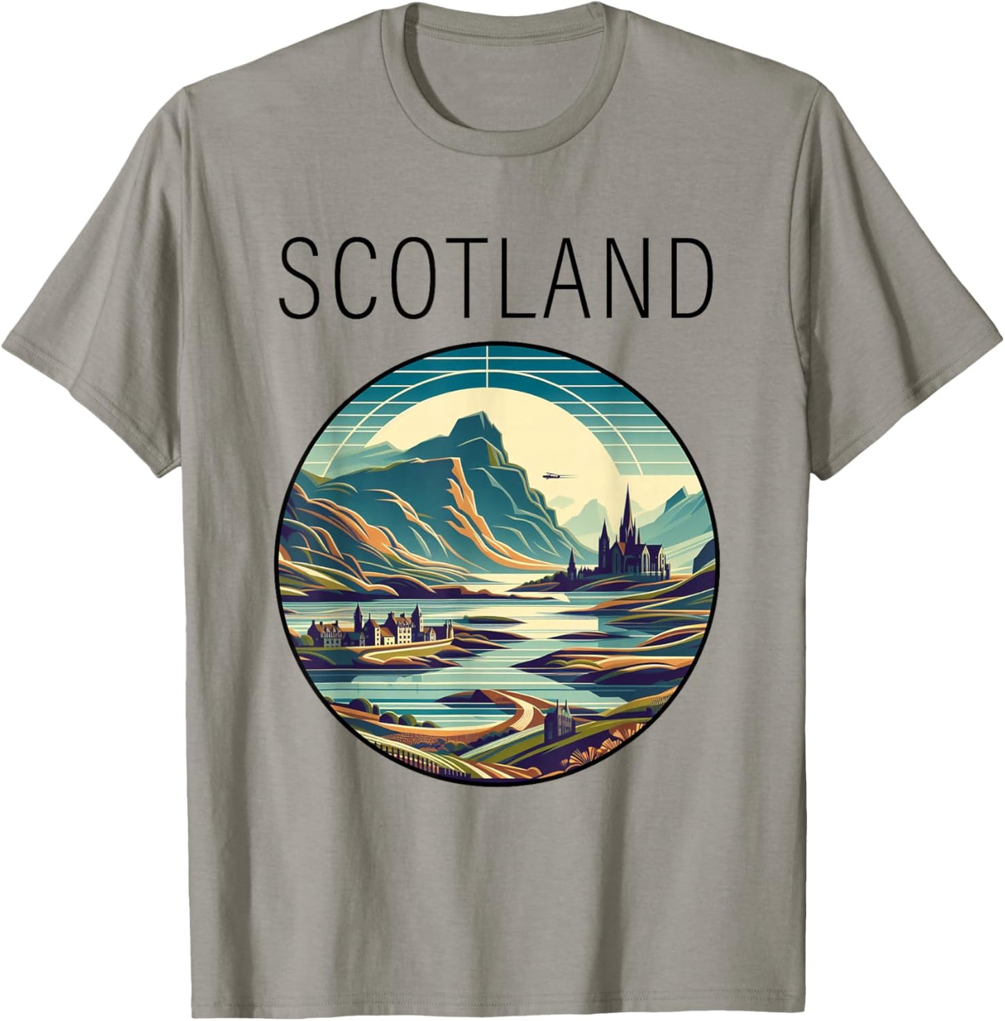 Scotland scenery Art Deco T-Shirt - T-Shirt | Sand