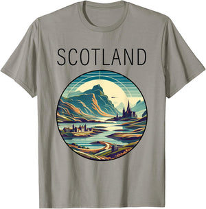 Scotland scenery Art Deco T-Shirt - T-Shirt | Sand