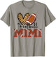 Football Mimi Leopard Heart Football Lover T-Shirt - T-Shirt | Sand