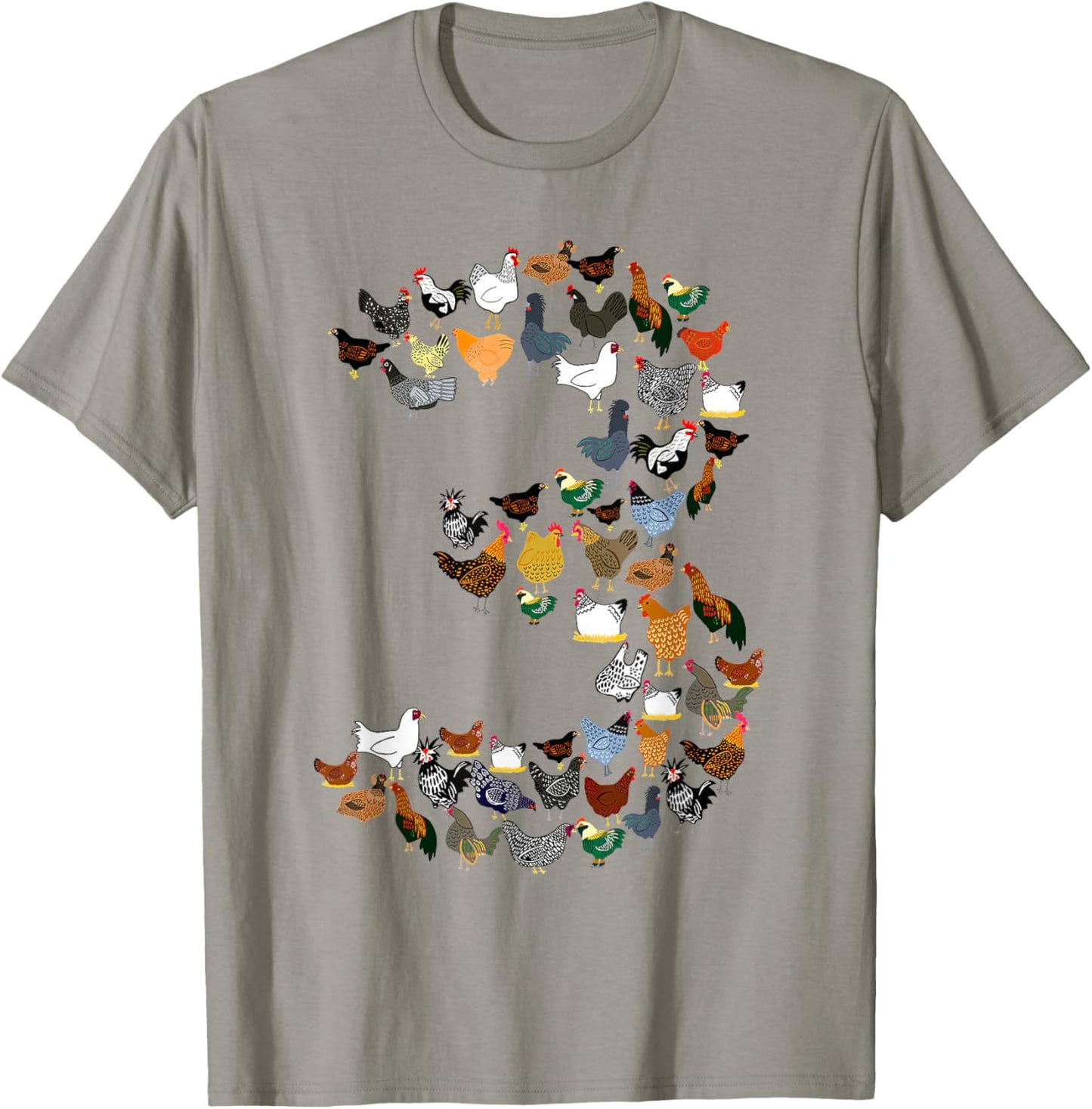 3rd Birthday Outfit Girl Boy Three Year Old Farm Chicken T-Shirt - T-Shirt | Sand