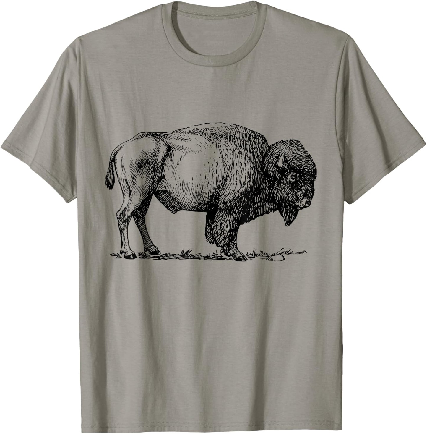 Buffalo American Bison Classic Print T-Shirt - T-Shirt | Sand