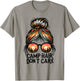Camp Hair Don't Care Messy Bun Funny Camping Camper Women T-Shirt - T-Shirt | Sand