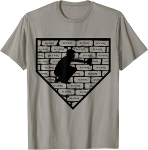 Be A Wall Baseball Catcher T-Shirt - T-Shirt | Sand