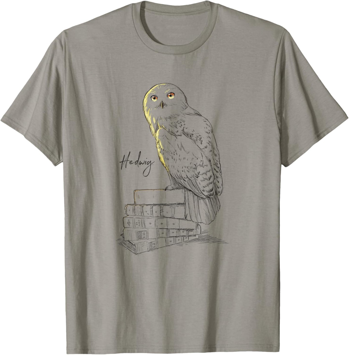Harry Potter Hedwig Harry's Pet Owl Sketch Chest Portrait T-Shirt - T-Shirt | Sand