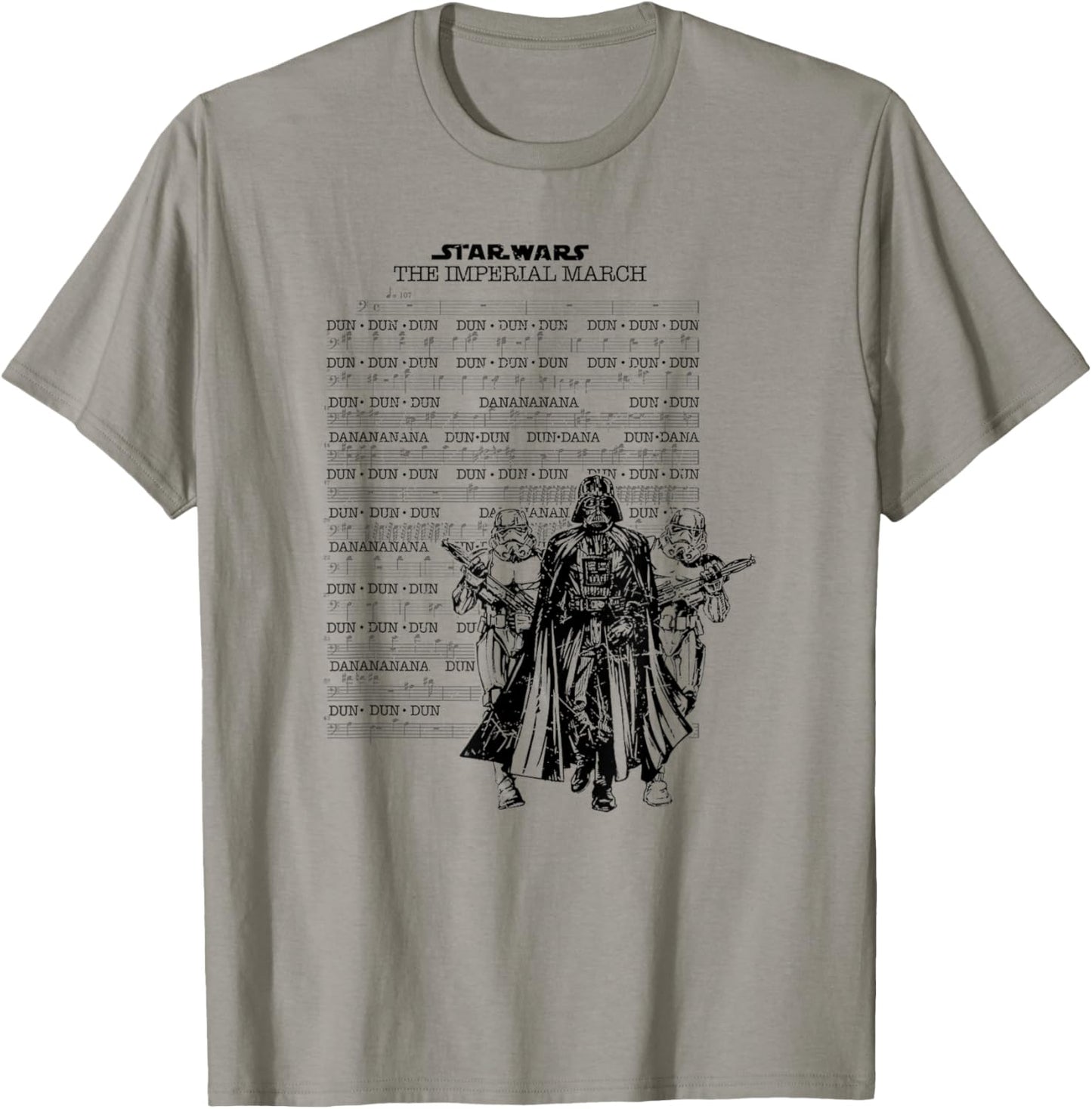 Star Wars Classic Imperial March Partitures Group Shot T-Shirt - T-Shirt | Sand