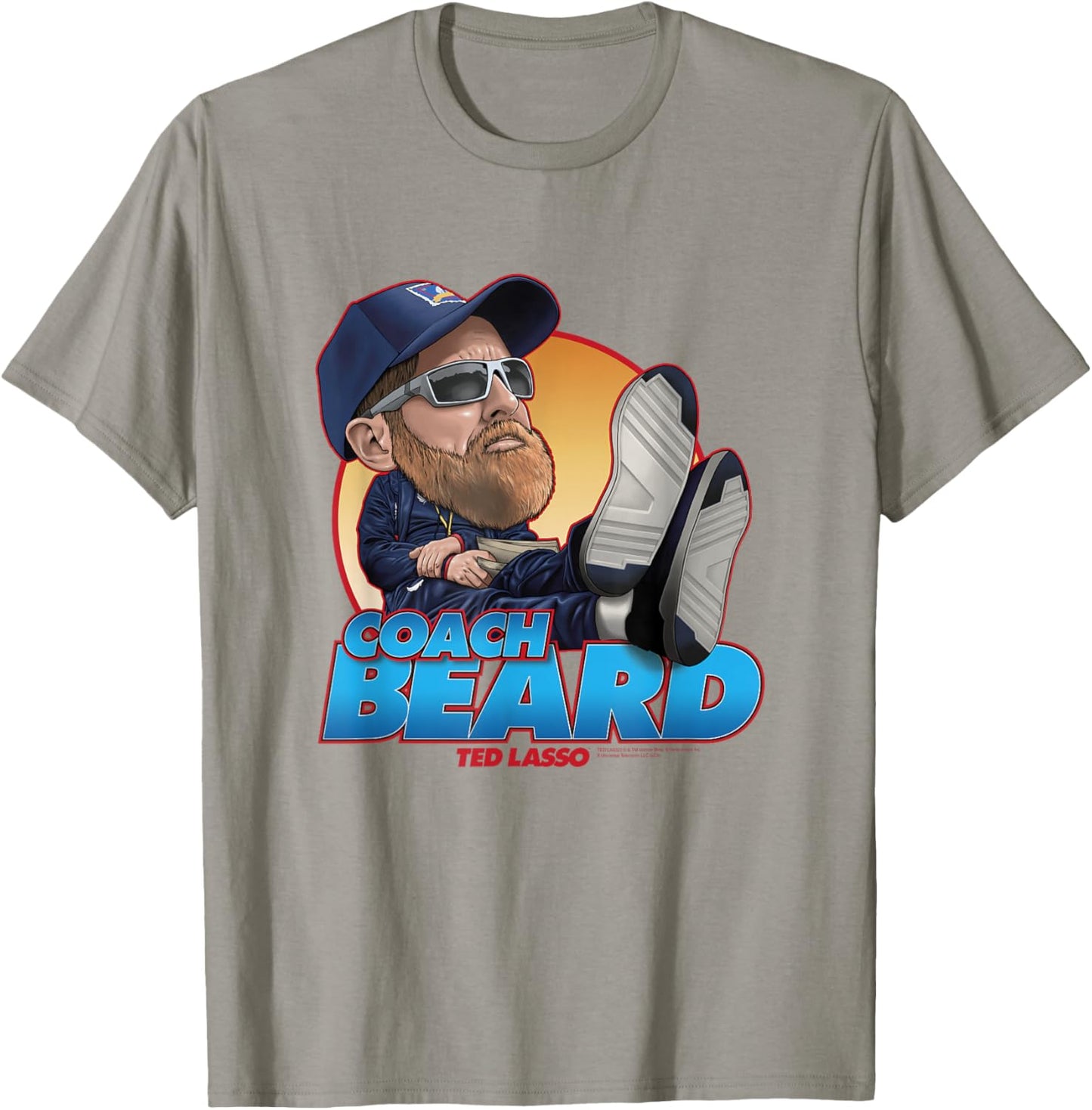Ted Lasso Bobblehead Coach Beard T-Shirt - T-Shirt | Sand