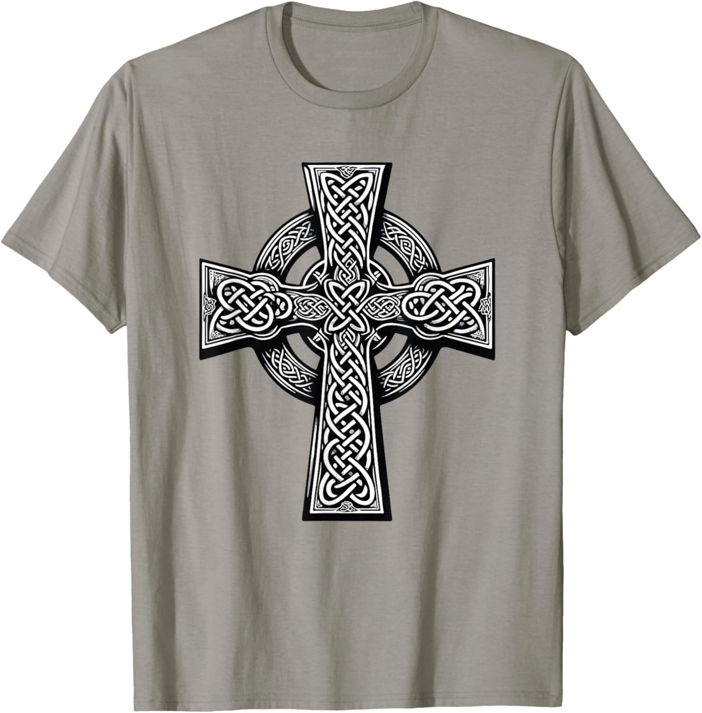 Irish Cross St. Patrick's Day Celtic Knots Christian T-Shirt - T-Shirt | Sand