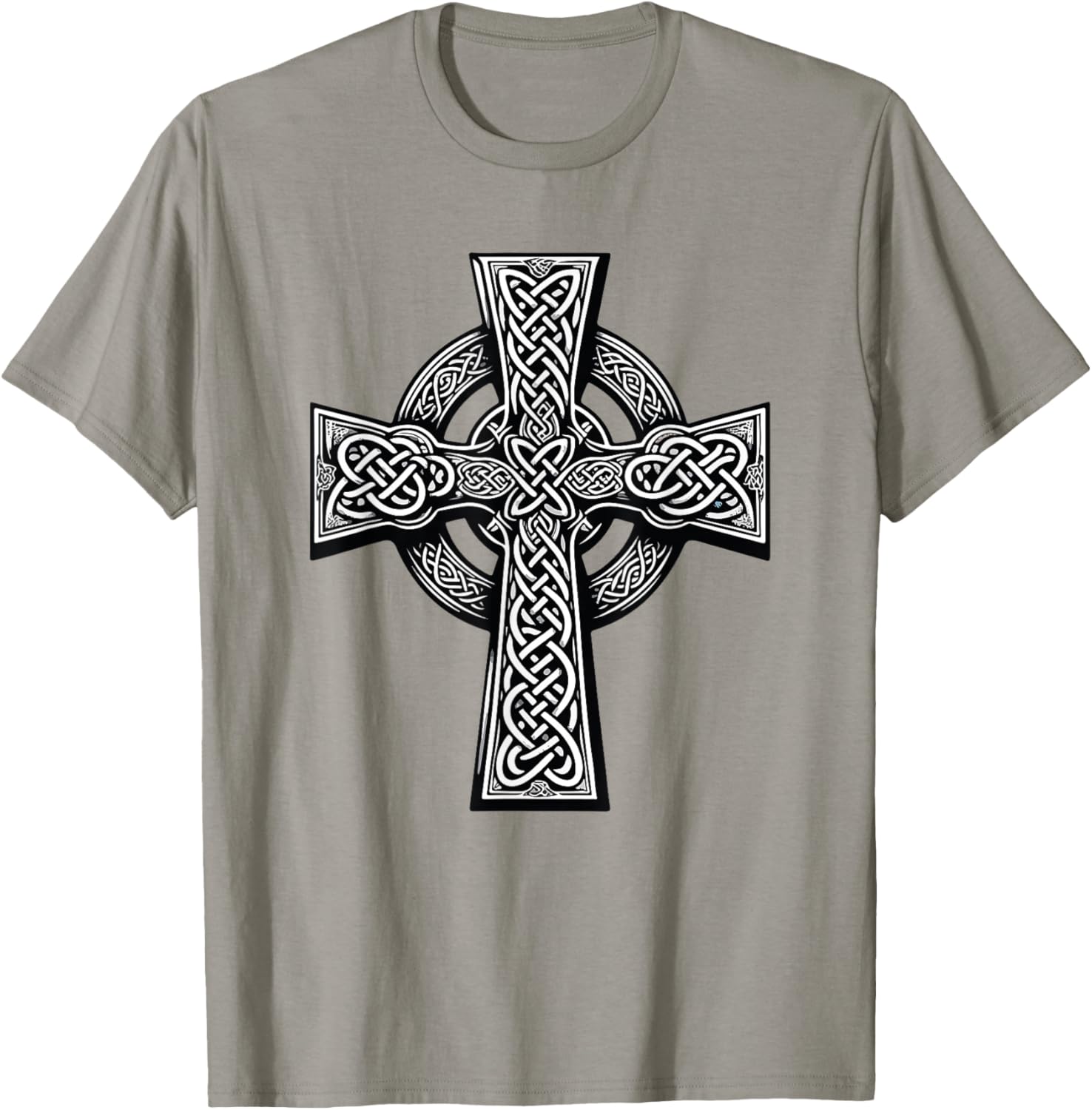 Irish Cross St. Patrick's Day Celtic Knots Christian T-Shirt - T-Shirt | Sand