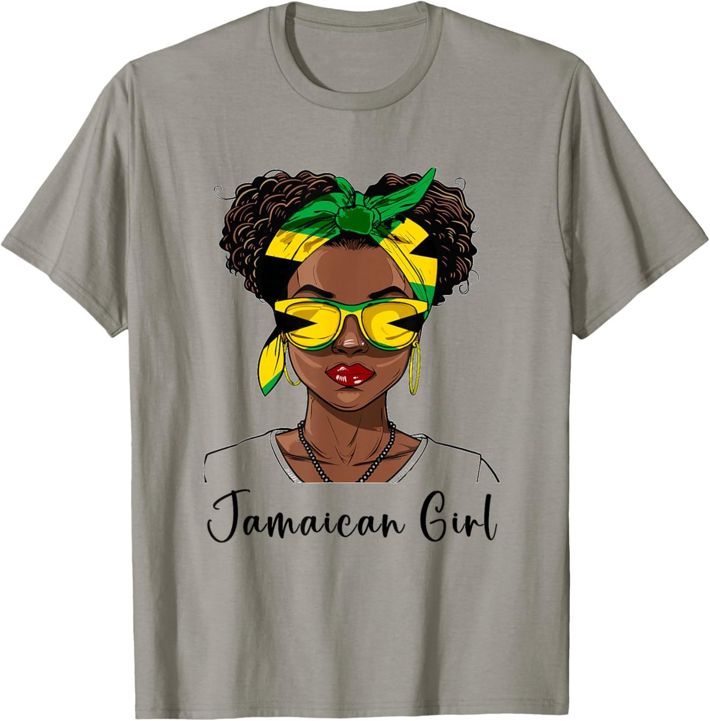 Jamaica Flag Outfit for Woman Girl Souvenirs Jamaican T-Shirt - T-Shirt | Sand