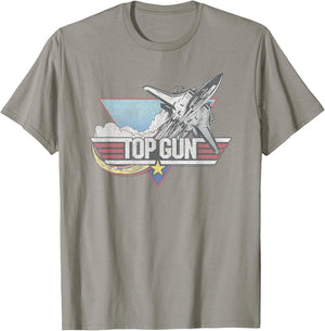 Top Gun Retro Jet Logo T-Shirt - T-Shirt | Sand