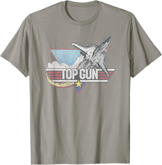 Top Gun Retro Jet Logo T-Shirt - T-Shirt | Sand